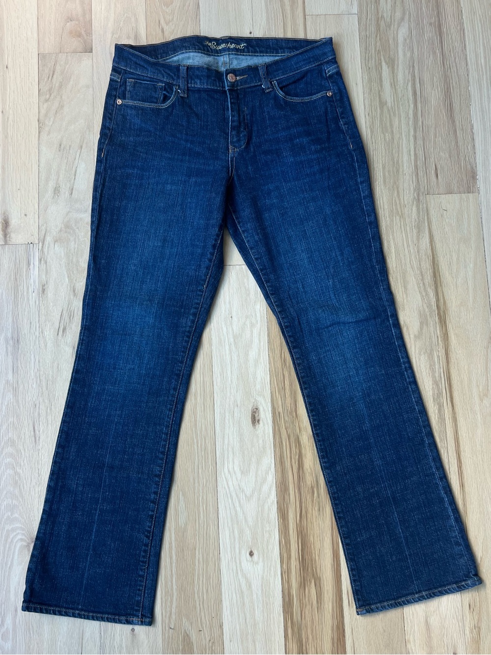 Old Navy Sweetheart Bootcut Jeans Women's Sz 10 Regular Dark Wash Stretch Denim
